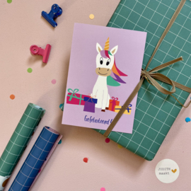 Unicorn Gefeliciteerd