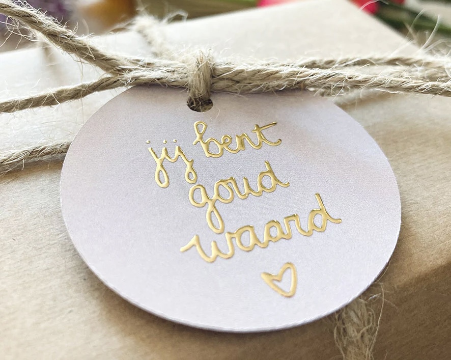 Cadeaulabel GOUD waard