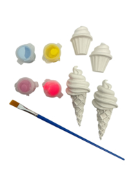 IJsjes gipsfiguurtjes schilderen