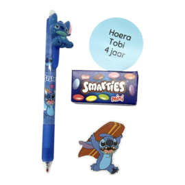 Stitch traktatie kant-en-klaar - Pen & Smarties