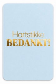 Cadeaukaartje - Hartstikke Bedankt!