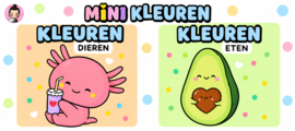 Mini Kleurboekjes + regenboog potloodje