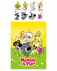 Woezel en Pip uitdeelzakje + Sticker