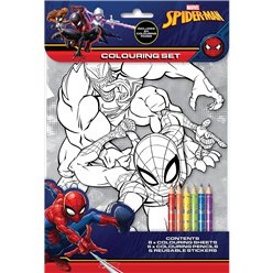 Spiderman kleurboek set