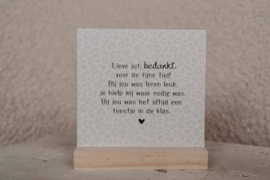 Cadeau juf Forex tegeltje