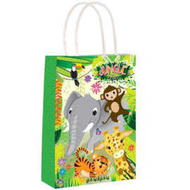 Jungle traktatie popcorn – stickervel en notitieblokje