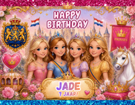 Prinsessen chips traktatie met naam