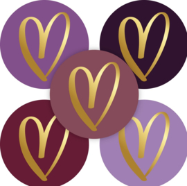 Hartjes - 5 kleuren