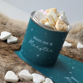 Cadeau Meester – Blikje Lekkers voor de Meester