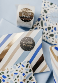 Gondeldoosje goud/blauw