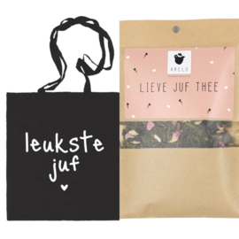 Liefste Juf tas + thee