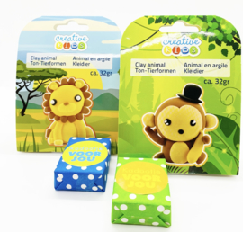 Dieren klei set + Rozijntjes