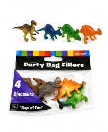 Dino traktatie verjaardag – mini dinosaurus figuurtjes met snoep