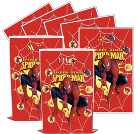 Spiderman traktatie zakje rood