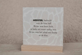 Cadeau meester Forex tegeltje