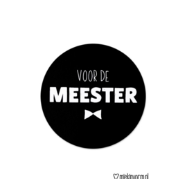 Sticker voor de Meester