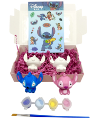Stitch gipsfiguurtjes schilderen