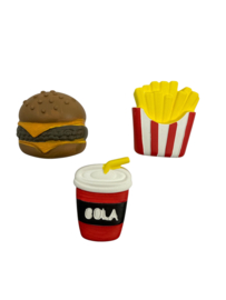 Friet Cola Hamburger Gipsfiguurtjes