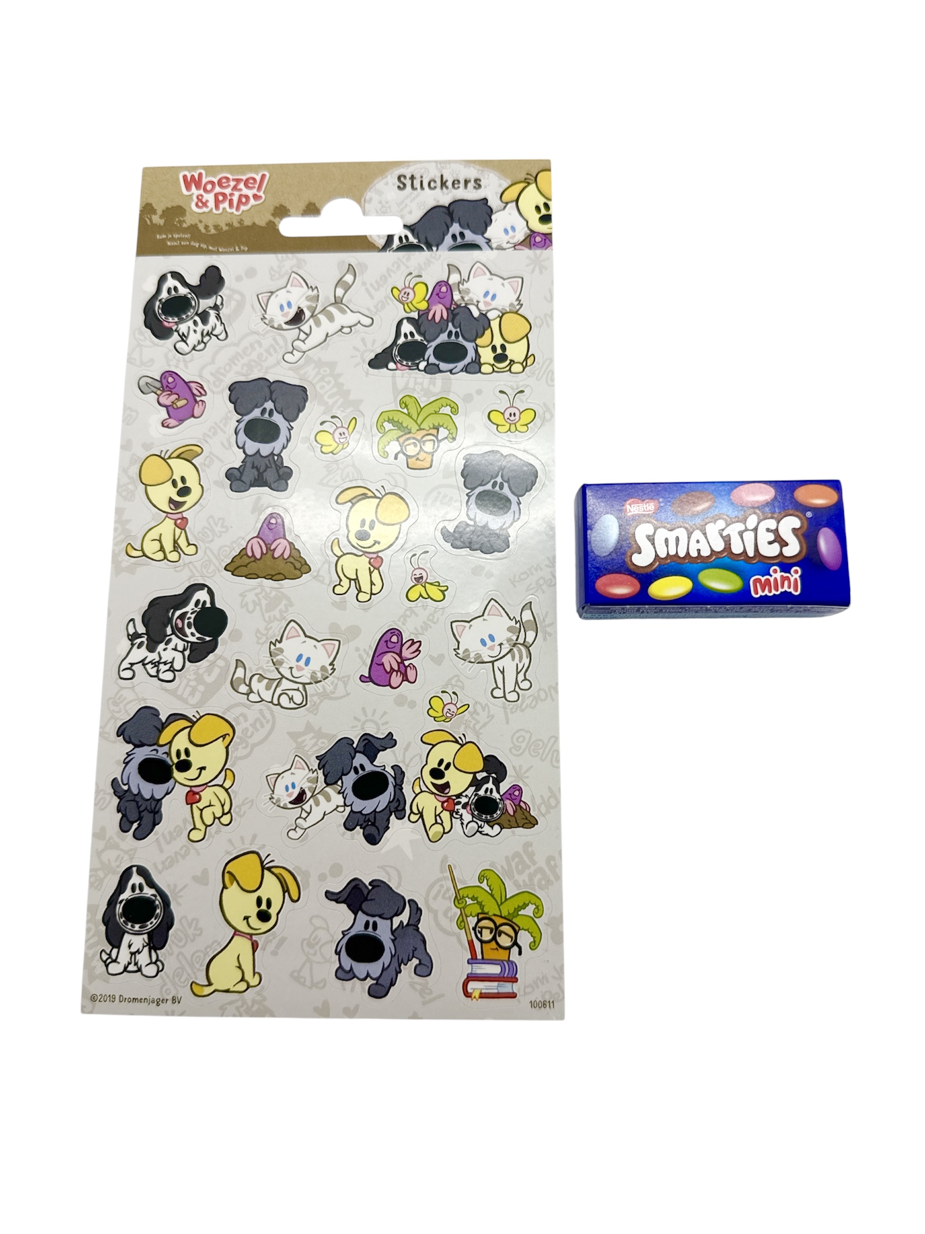 Woezel en Pip stickervel