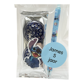 Stitch traktatie kant-en-klaar - Pen & Oreo