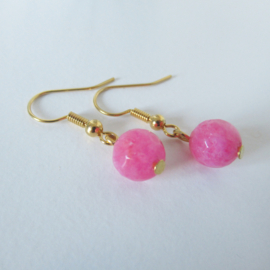 Rosékleurige roze oorbellen