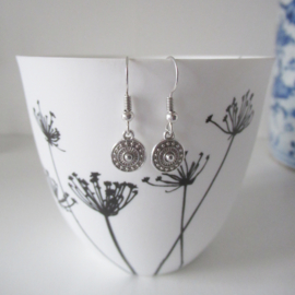 Zilverkleurige Boho oorbellen