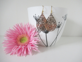 Goudkleurige Boho druppel oorbellen
