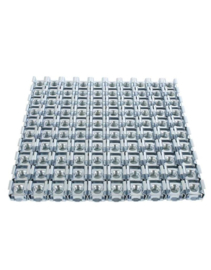 Cage nut M6, 2 mm, 100 pieces