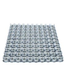 Cage nuts M6, 3 mm, 100 pieces