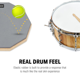 Drumpad 8 inch grijs