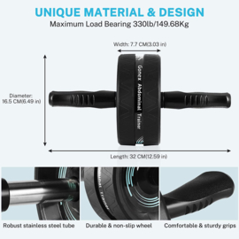 Ab Roller Wheel kit: 7 in 1