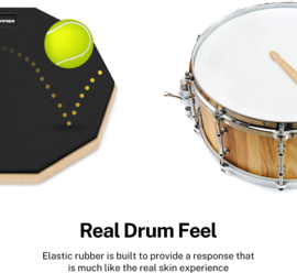 Drum oefenpad - Drumpad - Groot - 12 inch / 31 cm