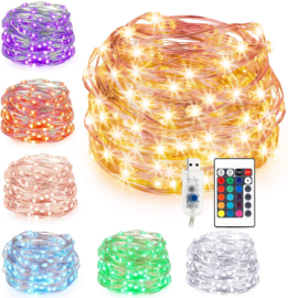 USB Feestverlichting slinger  10 meter