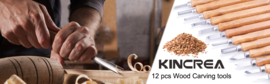 Kincrea 12-delige set Handgereedschap houtbewerking | Gutsen