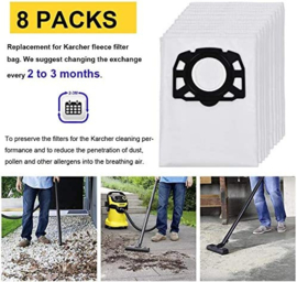 Stofzuigerzakken | Karcher | 8-pack