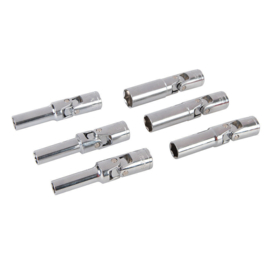 Stahlkaiser - 6-delige gloeibougie- & scharnier bougiedoppenset | koffer - 3/8 - 8-9-10-12-14-16 mm.