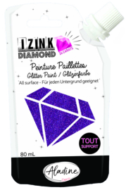 IZINK Diamond glitterverf/pasta 24 karaat- 80 ml - Paars - 80329