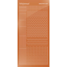 Hobbydots sticker - Mirror - Copper