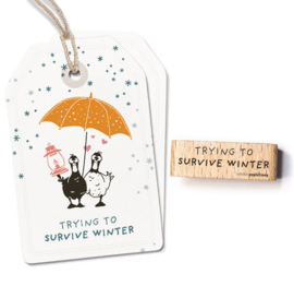 Cats on Appletrees - 28342 - Stempel - Trying To Survive Winter