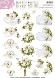 3D Knipvel - Precious Marieke - Romance - Flowery gift CD10468