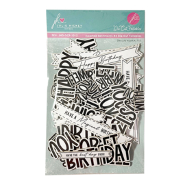 Julie Hickey design JHD-DCF-1012 Assorted Sentiments #3 Die Cut Foilables