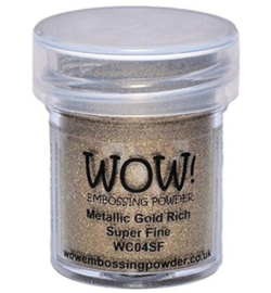 Wow! - WC04SF- Embossing Powder - Super Fine - Metallic Colours - Gold Rich