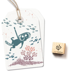 Cats on Appletrees - 27741 - Ministempel - koraal 3 klein