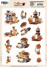 3D Cutting Sheet - Berries Beauties - Coffee Moments - Coffee Machine - CD12316