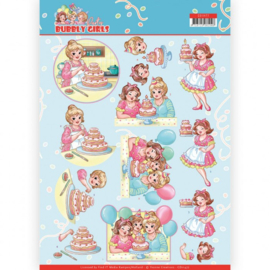 3D Cutting Sheet - Yvonne Creations - Baking Bubbly Girls - CD11477
