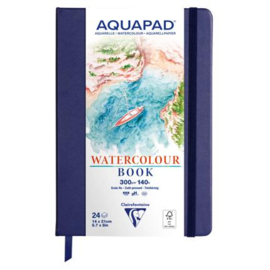 Clairefontaine Aquapad hardcover boek 14x21 24 bladen 300g