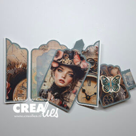 Crealies - Cardzz stansen no. 636, Gatefold card Paneel B - CLCZ636