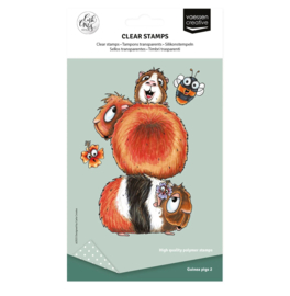 Vaessen Creative - Clear Stamps Guinea Pigs 2 by Carla Creates - CAR0004