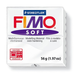 Fimo soft boetseerklei 56 g wit