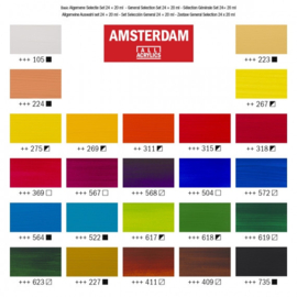 Standard Series acrylverf algemene selectie set | 24 × 20 ml